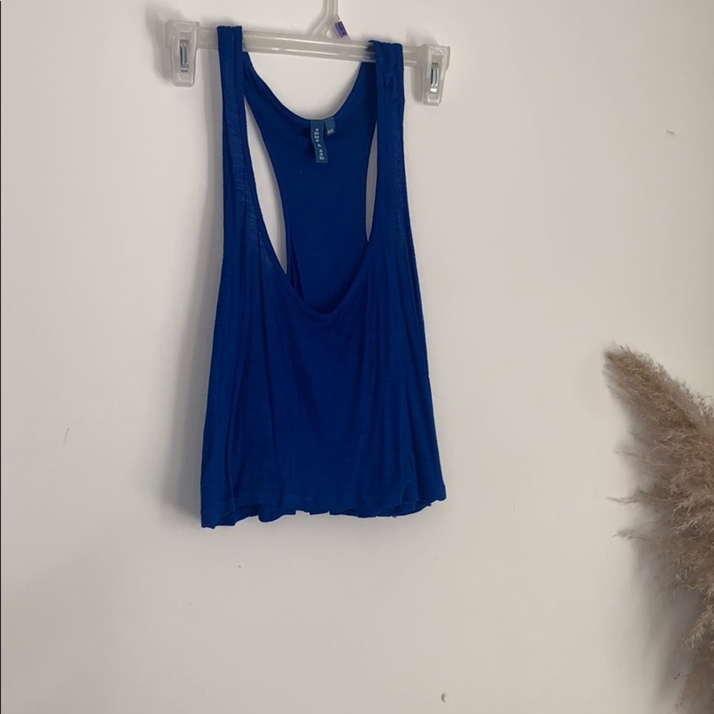 Dodger blue crop top